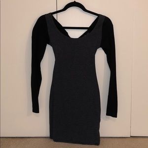 Vans bodycon grey and black dress